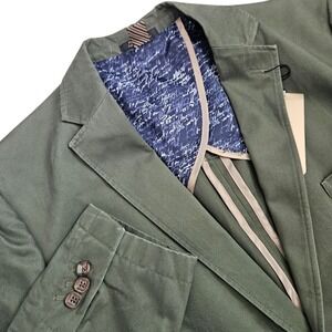 1 Like No Other Men's Cotton Sport‎ Coat Green 44L NWT Fall Preppy